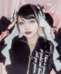 AVENCHUMU（アバンチュウム）の「Devil ribbon lace headdress（バレッタ/ヘアクリップ）」