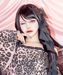 AVENCHUMU（アバンチュウム）の「Devil ribbon lace headdress（バレッタ/ヘアクリップ）」
