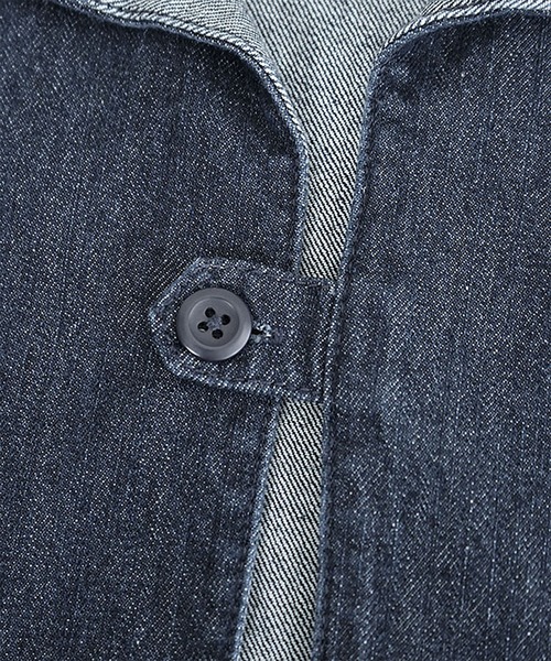 P*n様 solamonat pocheデニムフィッシャーマンプルオーバー solamonat poche｜デニムフィッシャーマンプルオーバー トップス 襟