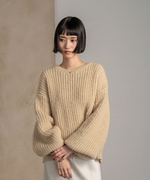 LOWRYS FARM | スパンコールニットプルオーバーＬＳ　600406(ニット/セーター)