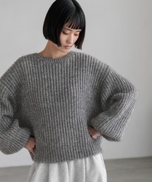 LOWRYS FARM | スパンコールニットプルオーバーＬＳ　600406(ニット/セーター)