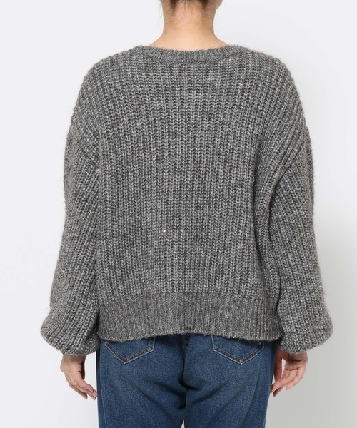 LOWRYS FARM（ローリーズファーム）の「スパンコールニットプルオーバーＬＳ　600406（ニット/セーター・レディース・ベージュ/ライトグレー/チャコールグレー/ブルー・FREE）」の19枚目の写真