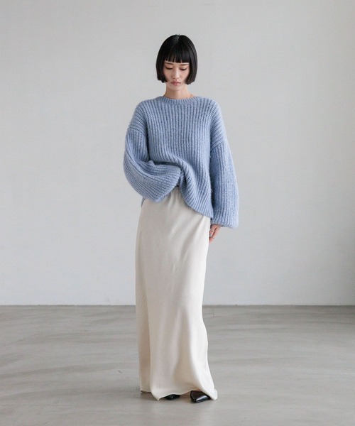 LOWRYS FARM（ローリーズファーム）の「スパンコールニットプルオーバーＬＳ　600406（ニット/セーター・レディース・ベージュ/ライトグレー/チャコールグレー/ブルー・FREE）」の11枚目の写真