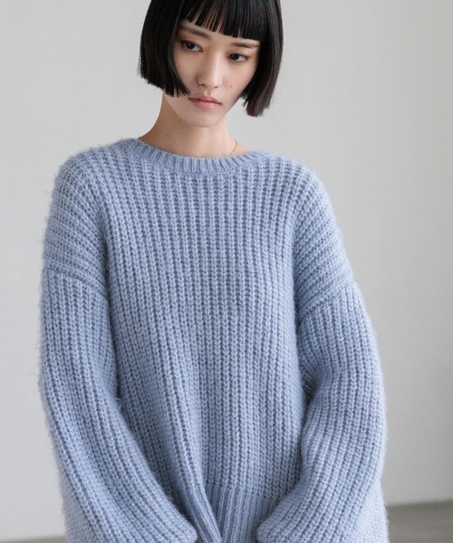 LOWRYS FARM（ローリーズファーム）の「スパンコールニットプルオーバーＬＳ　600406（ニット/セーター・レディース・ベージュ/ライトグレー/チャコールグレー/ブルー・FREE）」の13枚目の写真