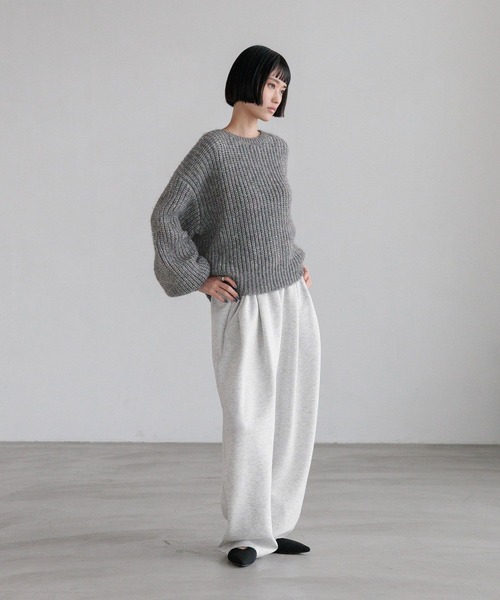 LOWRYS FARM（ローリーズファーム）の「スパンコールニットプルオーバーＬＳ　600406（ニット/セーター・レディース・ベージュ/ライトグレー/チャコールグレー/ブルー・FREE）」の6枚目の写真