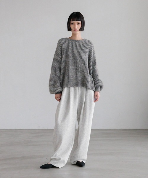 LOWRYS FARM（ローリーズファーム）の「スパンコールニットプルオーバーＬＳ　600406（ニット/セーター・レディース・ベージュ/ライトグレー/チャコールグレー/ブルー・FREE）」の7枚目の写真