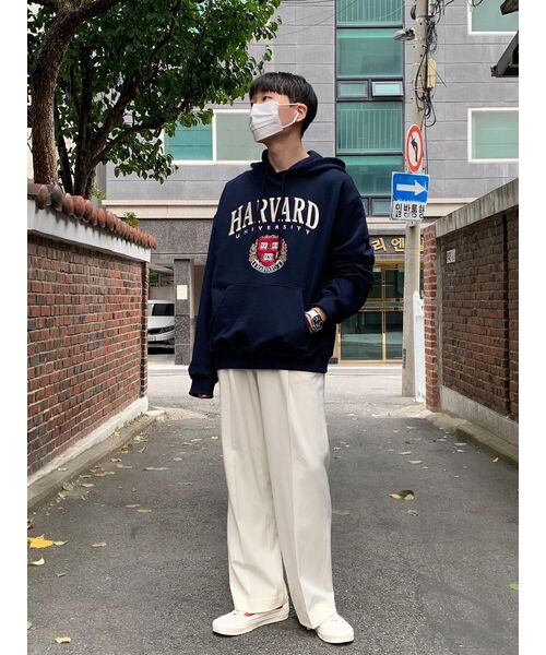 MUSINSA STANDARD（ムシンサスタンダード）の「リアルワイドヒドゥンバンディングスラックス[クリーム]（スラックス・メンズ・その他・29/30/31/33/26/27/28/40/38/42/36/34/32）」の4枚目の写真