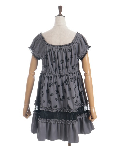 axes femme（アクシーズファム）の「フロッキーローズチュニック（チュニック・レディース・ブラウン/ワイン/グレー・FREE）」の17枚目の写真