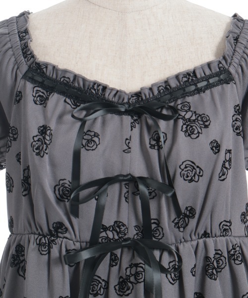 axes femme（アクシーズファム）の「フロッキーローズチュニック（チュニック・レディース・ブラウン/ワイン/グレー・FREE）」の20枚目の写真