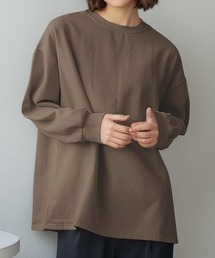 裏起毛 スウェット トップス レディース 秋 冬 秋冬 春 トップス シンプル 暖かい 無地 長袖 部屋着 ドロップショルダー ゆったり 大きめ かわいい おしゃれ 綿