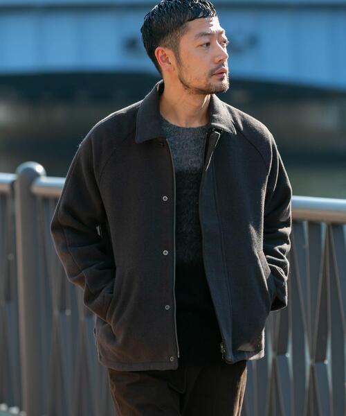 ウール　ジャケット　ブルゾン　ブラック　XL XLサイズあり』light meltonブルゾン（ブルゾン）｜URBAN RESEARCH