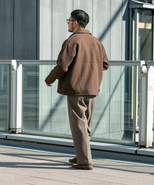 URBAN RESEARCH ROSSO MEN(アーバンリサーチロッソメン)の「『XLサイズあり』light meltonブルゾン(ブルゾン・メンズ・ブラック/チャコールグレー/ネイビー/ブラウン・LARGE/X-LARGE/MEDIUM)」の12枚目の写真
