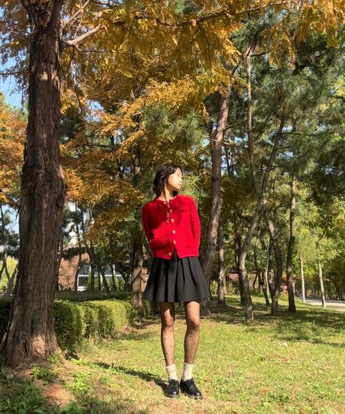 TTUDEMENT(トュードメント)の「TWEED PINTUCK MINI SKIRT BLACK(スカート・レディース・その他・SMALL/MEDIUM/LARGE)」の7枚目の写真