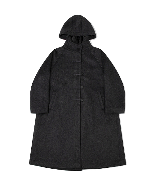 Miseki SEOUL(ミセキソウル)の「Hoodie long duffle Coat CHARCOAL(ダッフルコート・レディース・その他・OS)」の12枚目の写真