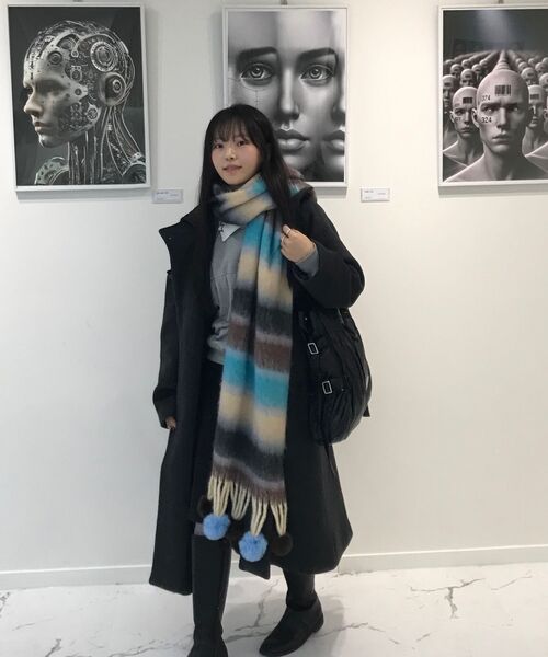 Miseki SEOUL(ミセキソウル)の「Hoodie long duffle Coat CHARCOAL(ダッフルコート・レディース・その他・OS)」の17枚目の写真