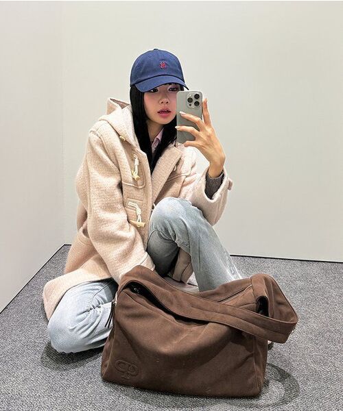 Miseki SEOUL(ミセキソウル)の「Hoodie long duffle Coat CHARCOAL(ダッフルコート・レディース・その他・OS)」の3枚目の写真