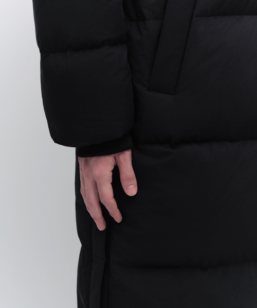 MUSINSA STANDARD（ムシンサスタンダード）の「ロングダウンベンチパーカー[ブラック]（ダウンジャケット/コート・メンズ・その他・SMALL/MEDIUM/LARGE/X-LARGE/XX-LARGE）」の7枚目の写真