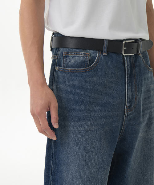 MUSINSA STANDARD（ムシンサスタンダード）の「ルーズバギーデニムパンツ [ミディアムインディゴ]（デニムパンツ・メンズ・その他・40/33/26/27/28/29/38/36/34/32/30/31）」の4枚目の写真