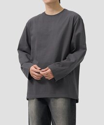 ベーシックロングスリーブTシャツ（チャコール）