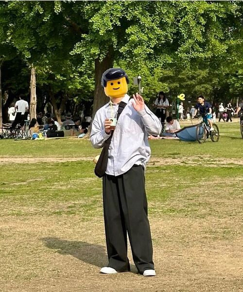 MUSINSA STANDARD（ムシンサスタンダード）の「スーパーワイドヒドゥンバンディングスラックス[チャコールグレー]（スラックス・メンズ・その他・28/29/32/30/31/33/26/27/40/42/36/38/34）」の19枚目の写真