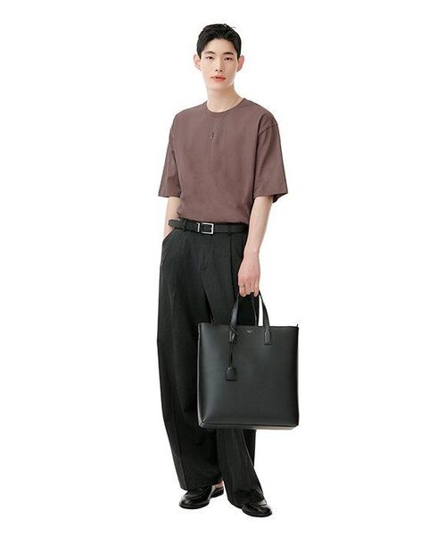MUSINSA STANDARD（ムシンサスタンダード）の「スーパーワイドヒドゥンバンディングスラックス[チャコールグレー]（スラックス・メンズ・その他・28/29/32/30/31/33/26/27/40/42/36/38/34）」の10枚目の写真