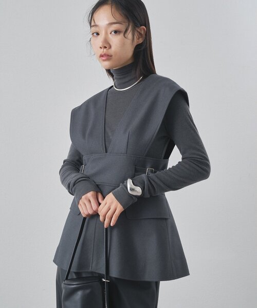 Whim Gazette（ウィムガゼット）の「メルトンベスト（ベスト・レディース・グレー・FREE）」の12枚目の写真