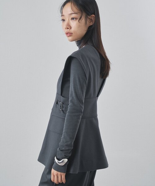 Whim Gazette（ウィムガゼット）の「メルトンベスト（ベスト・レディース・グレー・FREE）」の15枚目の写真