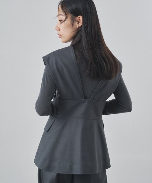 Whim Gazette（ウィムガゼット）の「メルトンベスト（ベスト・レディース・グレー・FREE）」の14枚目の写真