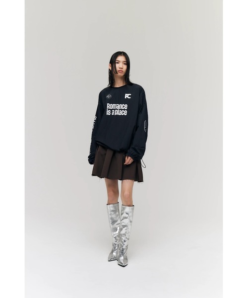 FELICITY（フェリシティ）の「Belted Flare Skirt（スカート・レディース・グレー/ブラウン・2/1）」の4枚目の写真