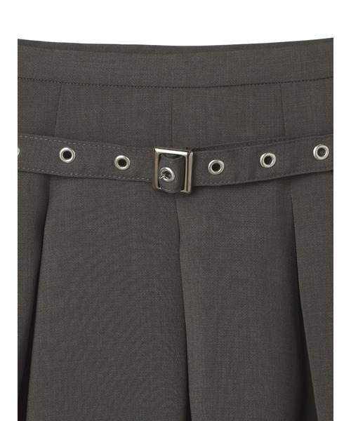 FELICITY（フェリシティ）の「Belted Flare Skirt（スカート・レディース・グレー/ブラウン・2/1）」の14枚目の写真