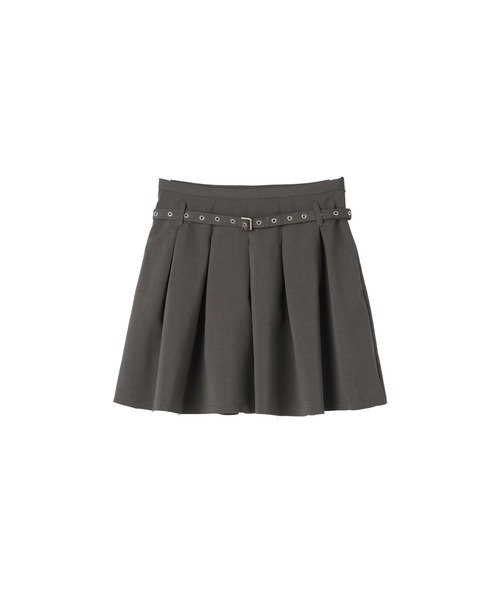 FELICITY（フェリシティ）の「Belted Flare Skirt（スカート・レディース・グレー/ブラウン・2/1）」の20枚目の写真