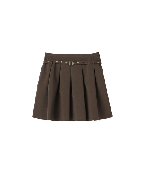 FELICITY（フェリシティ）の「Belted Flare Skirt（スカート・レディース・グレー/ブラウン・2/1）」の21枚目の写真