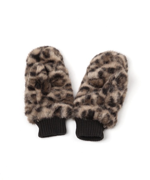 GLOBAL WORK（グローバルワーク）の「紐付き洗えるファーミトングローブ/598362（手袋・レディース・グレー/オフホワイト/その他/ベージュ/ダークブラウン/ブラウン・FREE）」の14枚目の写真