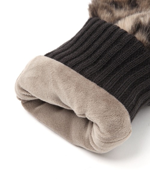 GLOBAL WORK（グローバルワーク）の「紐付き洗えるファーミトングローブ/598362（手袋・レディース・グレー/オフホワイト/その他/ベージュ/ダークブラウン/ブラウン・FREE）」の19枚目の写真