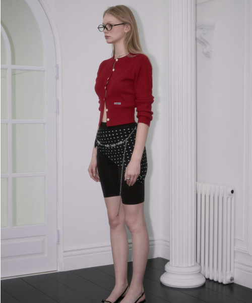 ROSEFRANTZ（ロゼフランツ）の「Soft Nut Button Cardigan [Red]（カーディガン/ボレロ・レディース・レッド・FREE）」の3枚目の写真