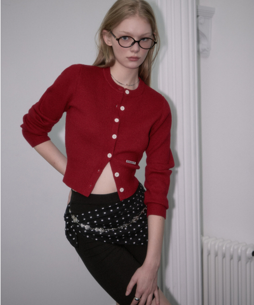 ROSEFRANTZ（ロゼフランツ）の「Soft Nut Button Cardigan [Red]（カーディガン/ボレロ・レディース・レッド・FREE）」の6枚目の写真