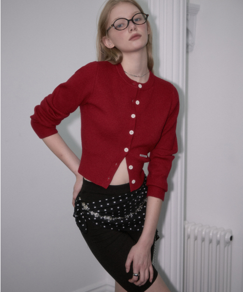 ROSEFRANTZ（ロゼフランツ）の「Soft Nut Button Cardigan [Red]（カーディガン/ボレロ・レディース・レッド・FREE）」の7枚目の写真