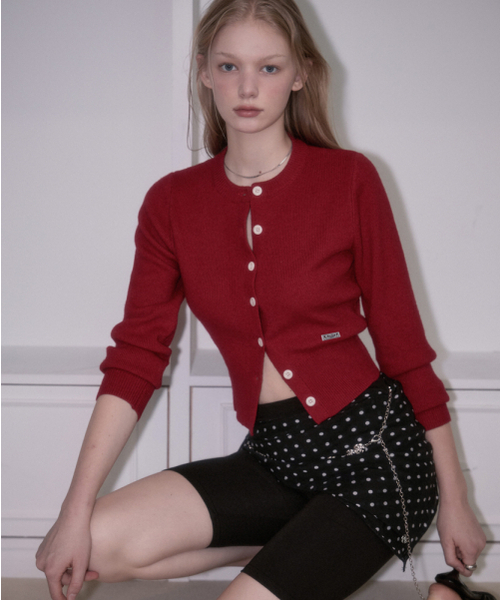 ROSEFRANTZ（ロゼフランツ）の「Soft Nut Button Cardigan [Red]（カーディガン/ボレロ・レディース・レッド・FREE）」の9枚目の写真