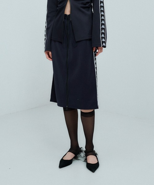 Kappa(カッパ)の「× Kappa ZIP JERSEY SKIRT / カッパ ジップジャージースカート(スカート・レディース・ネイビー/ボルドー・FREE)」の21枚目の写真