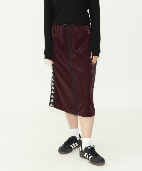 Kappa(カッパ)の「× Kappa ZIP JERSEY SKIRT / カッパ ジップジャージースカート(スカート・レディース・ネイビー/ボルドー・FREE)」の7枚目の写真