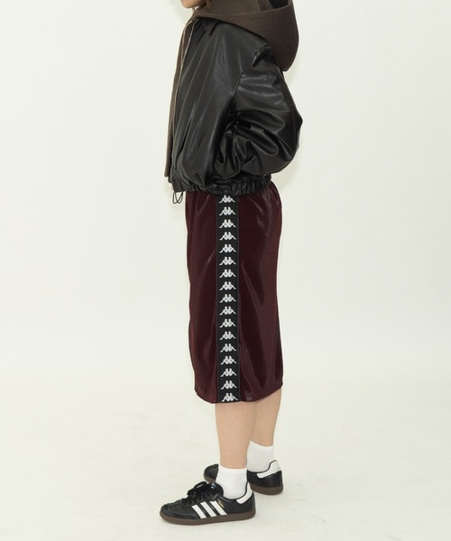 Kappa(カッパ)の「× Kappa ZIP JERSEY SKIRT / カッパ ジップジャージースカート(スカート・レディース・ネイビー/ボルドー・FREE)」の9枚目の写真