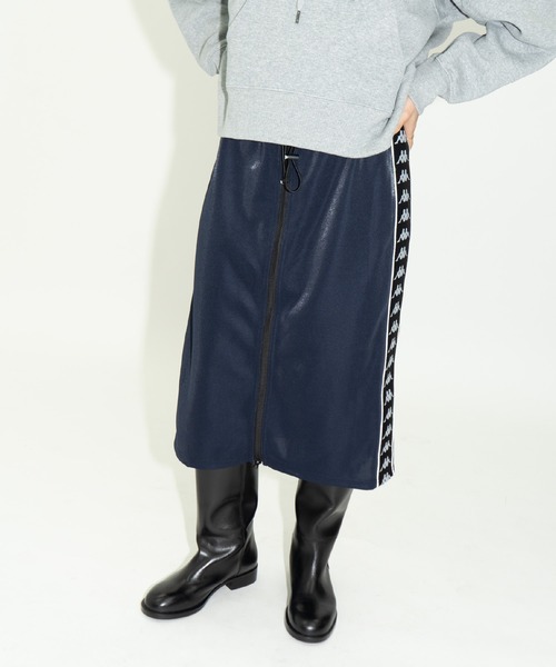 Kappa(カッパ)の「× Kappa ZIP JERSEY SKIRT / カッパ ジップジャージースカート(スカート・レディース・ネイビー/ボルドー・FREE)」の11枚目の写真