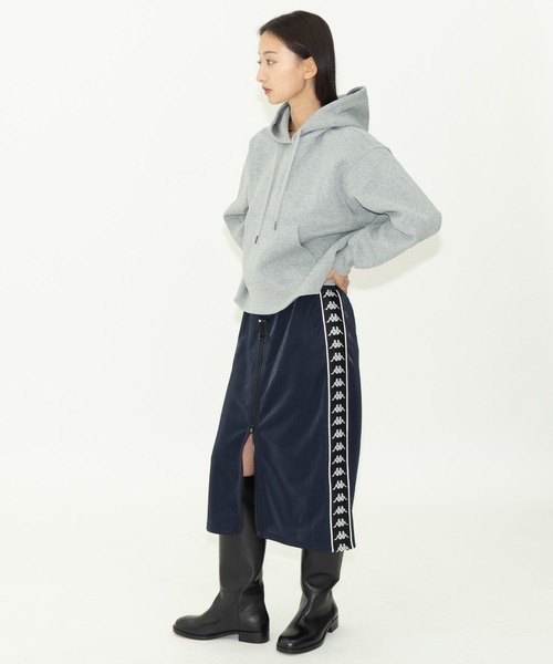 Kappa(カッパ)の「× Kappa ZIP JERSEY SKIRT / カッパ ジップジャージースカート(スカート・レディース・ネイビー/ボルドー・FREE)」の17枚目の写真