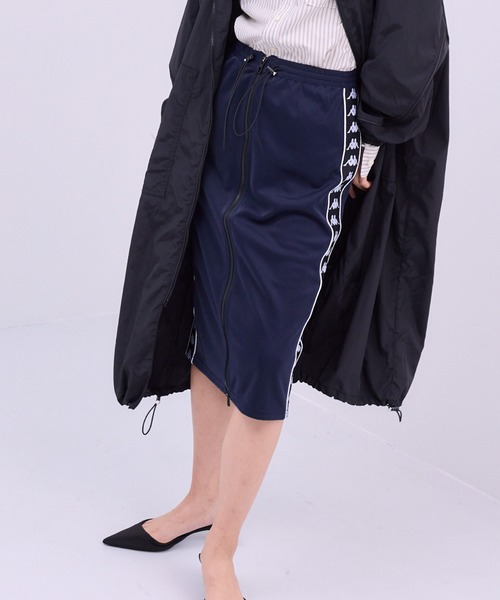 THINGS THAT MATTER（シングス ザット マター）の「× Kappa ZIP JERSEY SKIRT / カッパ ジップジャージースカート（スカート・レディース・ネイビー/ボルドー・FREE）」の20枚目の写真