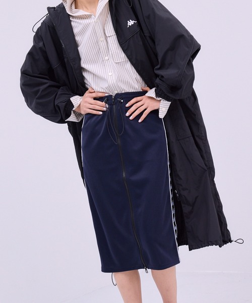 THINGS THAT MATTER（シングス ザット マター）の「× Kappa ZIP JERSEY SKIRT / カッパ ジップジャージースカート（スカート・レディース・ネイビー/ボルドー・FREE）」の22枚目の写真