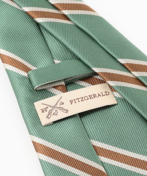 BEAMS F(ビームスエフ)の「FITZGERALD / シルク ストライプ ネクタイ(ネクタイ・メンズ・ピンク/ミント・ONE SIZE)」の8枚目の写真