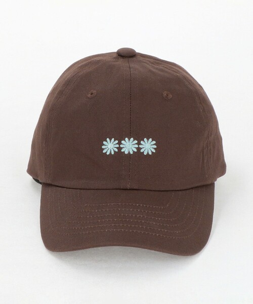 green label relaxing（グリーンレーベルリラクシング）の「フラワー刺しゅう キャップ / CAP（キャップ・キッズ・ライトブルー/ダークブラウン・FREE(52-56cm)）」の3枚目の写真