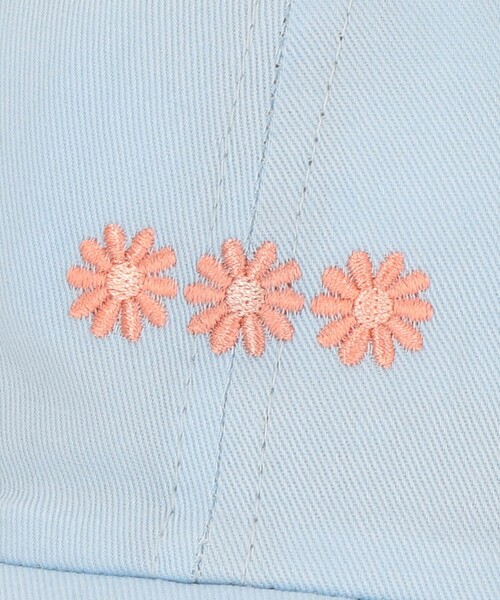 green label relaxing（グリーンレーベルリラクシング）の「フラワー刺しゅう キャップ / CAP（キャップ・キッズ・ライトブルー/ダークブラウン・FREE(52-56cm)）」の14枚目の写真