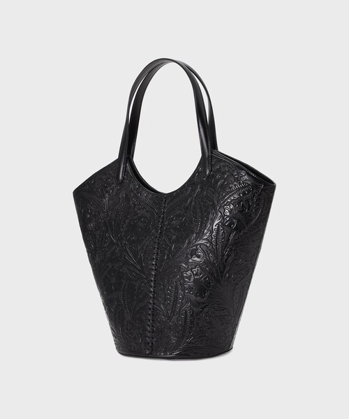 CARVING TRIBES（カービングトライブス）の「StitchBucketTote（トートバッグ・レディース・ブラック/ブラウン系その他3・FREE）」の5枚目の写真