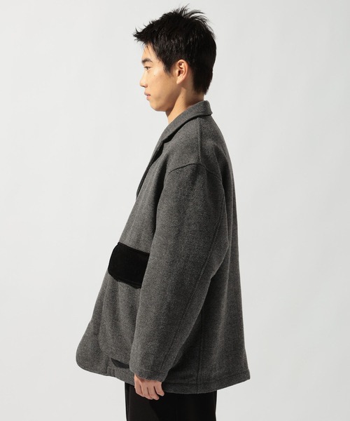 niko and...(ニコアンド)の「ハンティングオーバージャケット(テーラードジャケット・メンズ・グレー/ブラウン・LARGE/MEDIUM)」の10枚目の写真